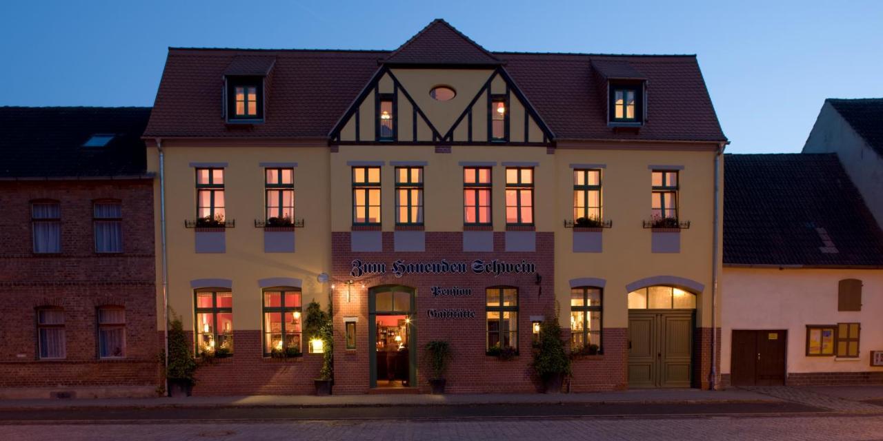 Gasthaus Und Pension "Zum Hauenden Schwein" Wörlitz Eksteriør billede