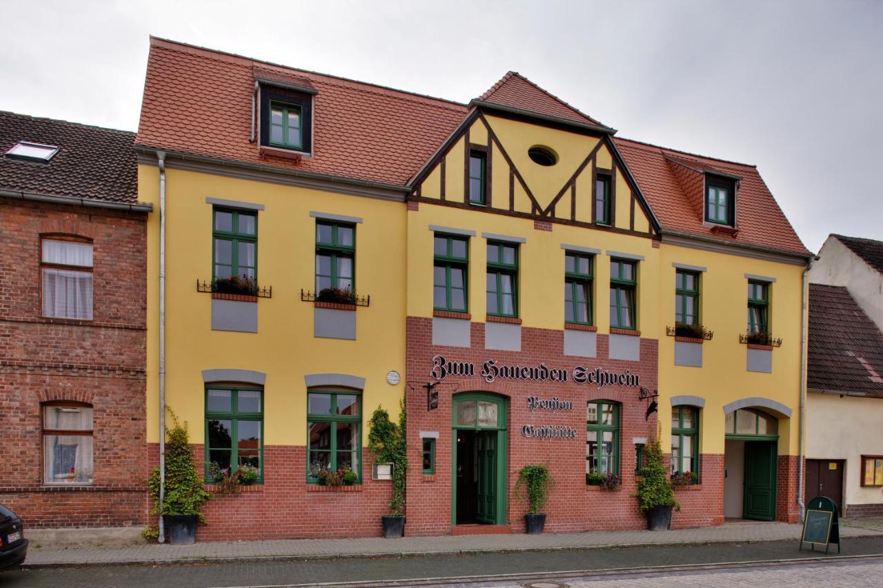 Gasthaus Und Pension "Zum Hauenden Schwein" Wörlitz Eksteriør billede